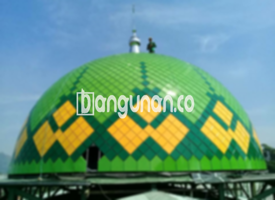 Jual Kubah Masjid Di Kapuk Muara Jakarta [Bahan Enamel, GRC]